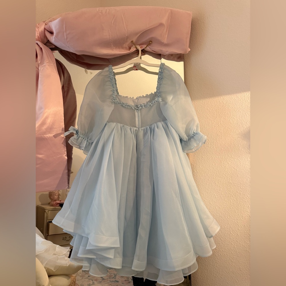 Selkie blue Water Baby Shabby Chic Dress - Picture 2 of 5